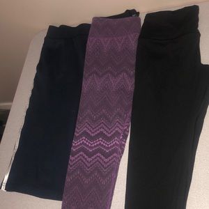 3 workout pants used in good condition